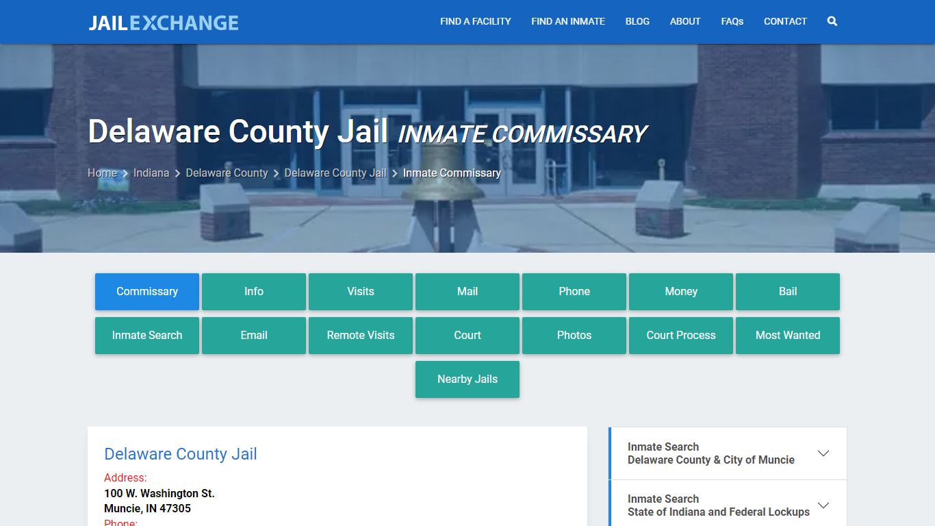 Inmate Commissary, Care Packs - Delaware County Jail, IN - Jail Exchange