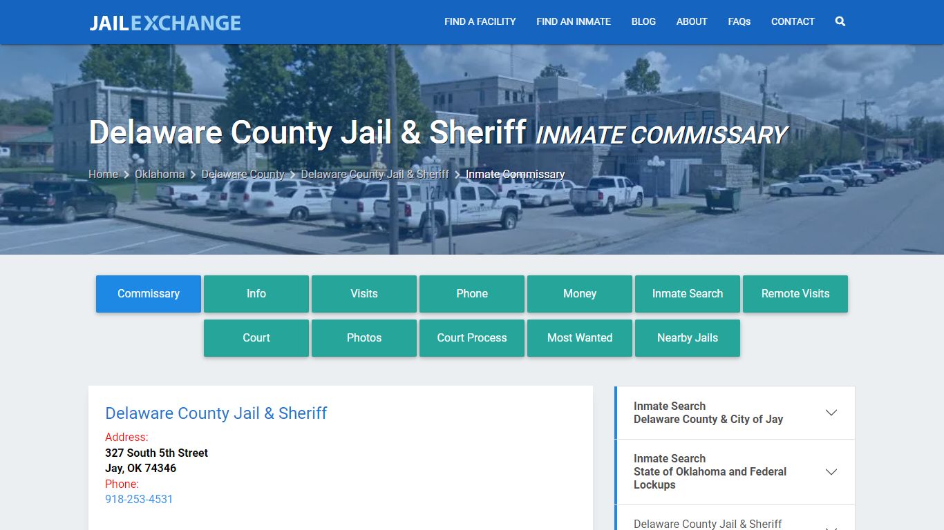 Delaware County Jail & Sheriff Inmate Commissary